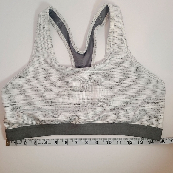 Avia Gray and White Sports Bra - Picture 2 of 7